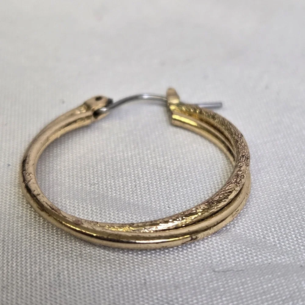 Gold Toned Twisted Design 1